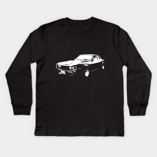 1976 Toyota Celica white Kids Long Sleeve T-Shirt